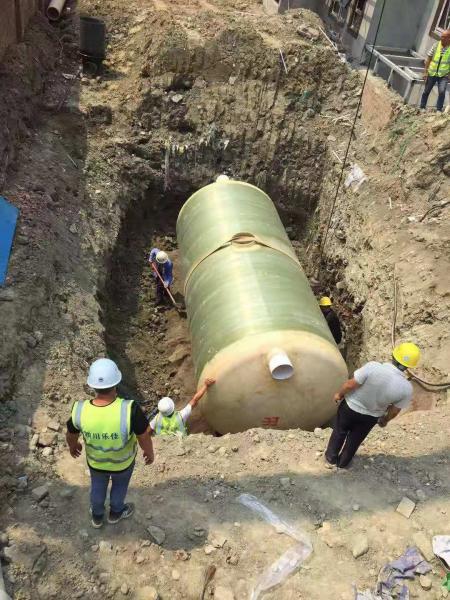 商洛地区南部县养猪场玻璃钢化粪池项目